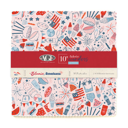 Bloomin’ Americana 10" Fabric Wonders 42 Pieces - Art Gallery Fabrics