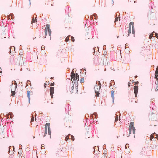 Barbie Girl - Main Blush By: Riley Blake