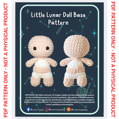 Little Lunar Doll Base Crochet Pattern