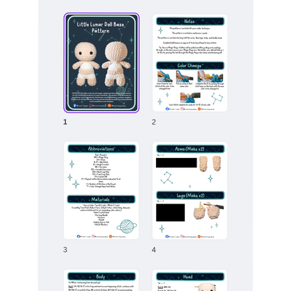 Little Lunar Doll Base Crochet Pattern