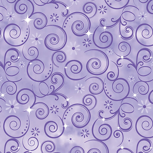 Dazzling Swirls Purple - Fairytale Dreams