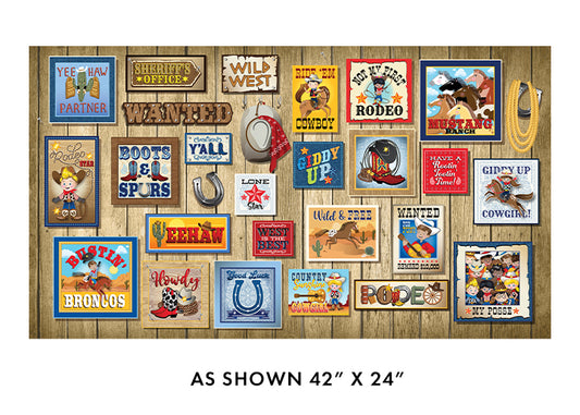 Wild West Boxes Multi - Benartex Lil' Buckaroos Collection