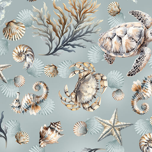Marine Life Ocean - Benartex Fabric Gallery