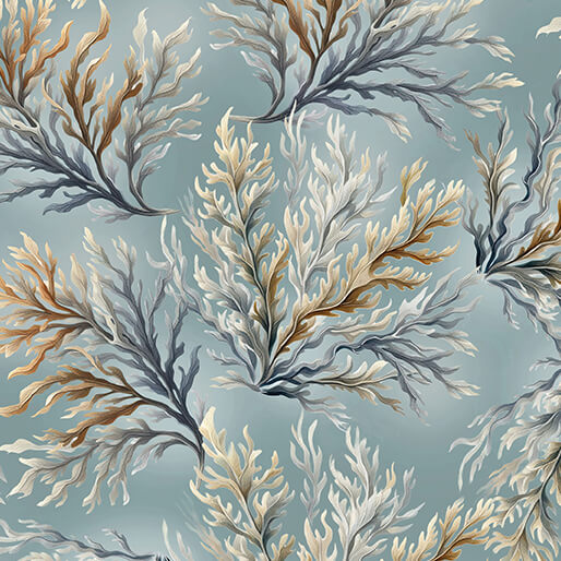 Coastal Coral Ocean - Benartex Fabric Gallery