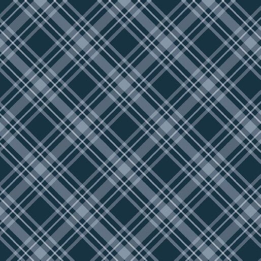 Maritime Plaid Dark Blue - Benartex Fabric Gallery