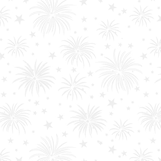 Little Fireworks White Liberty Whites - Benartex Fabric Gallery