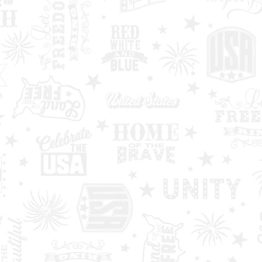 Patriotic Words White Liberty Whites - Benartex Fabric Gallery