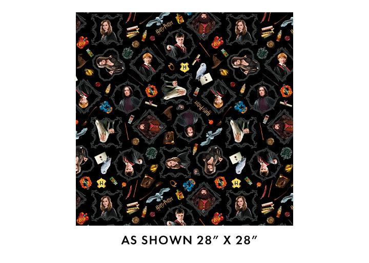 Harry Potter Magic Black 108" - Benartex Fabrics