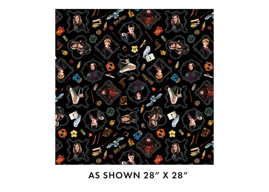 Harry Potter Magic Black 108" - Benartex Fabrics