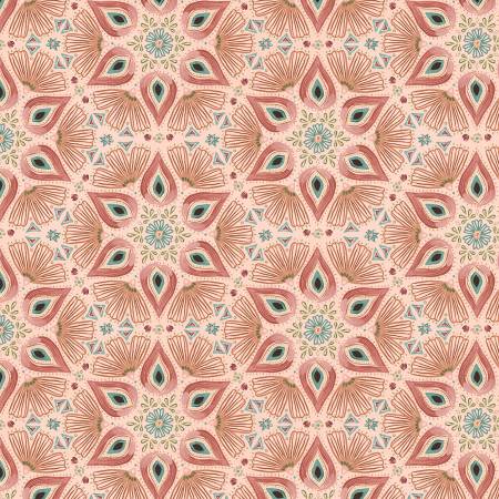 Floralscape Suzani Medallions Pink - Wilmington Prints