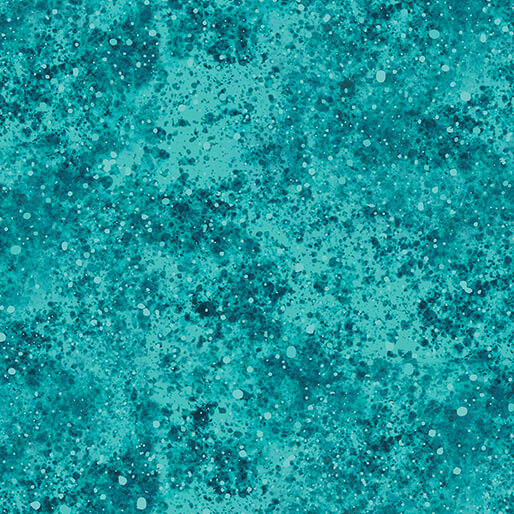 Spatter Texture Turquoise - Benartex Designer Fabrics