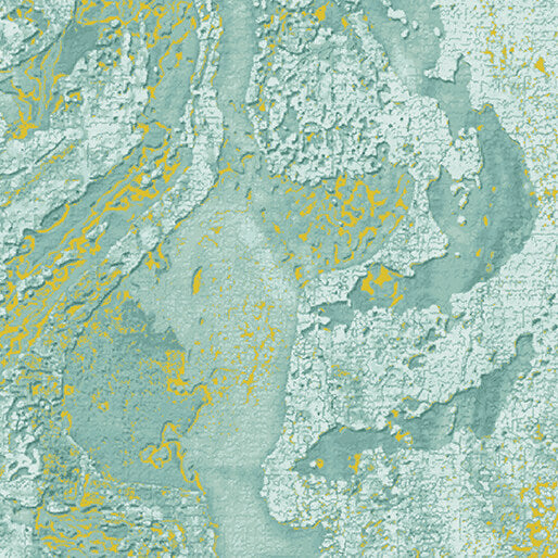 Earth Treasures Dried Clay Turquoise - Benartex Designer Fabrics