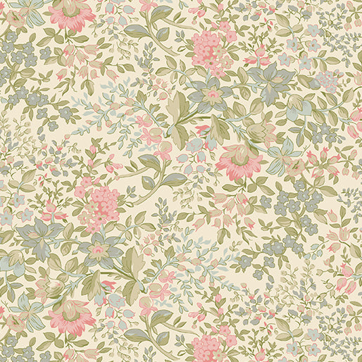 Beloved Apple Blossom Penelope Natural - Benartex Fabric