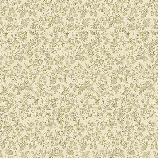 Beloved Apple Blossom Beloved Calico Sage/Natural - Benartex Fabrics