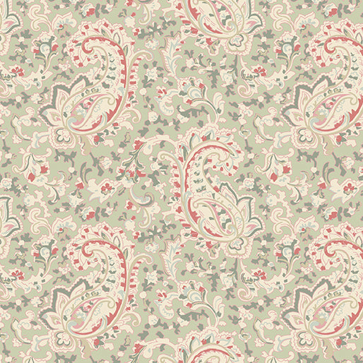 Beloved Apple Blossom Prague Paisley Willow - Benartex Fabric