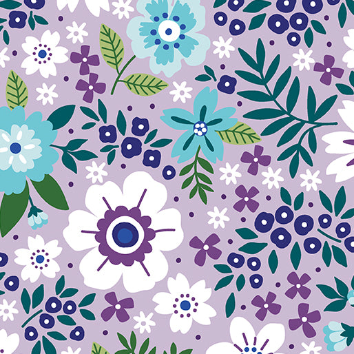 Cottage Garden Lavender - Benatrex Designer Fabrics