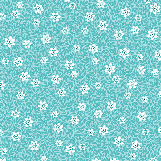 Wild Strawberries Aquamarine - Benatrex Designer Fabrics