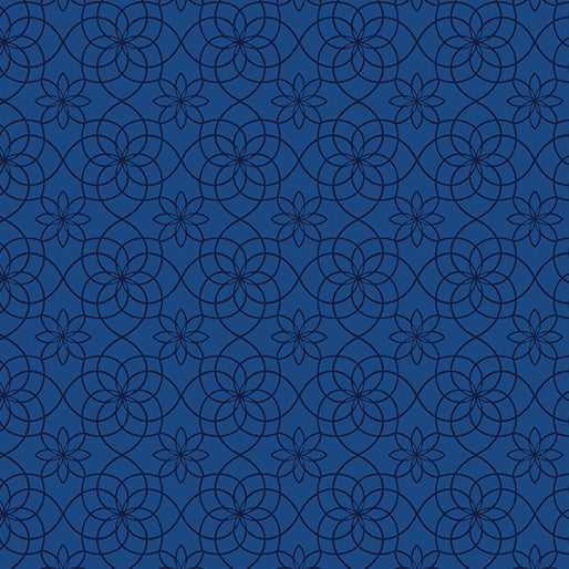 Garden Gate Cobalt - Benatrex Designer Fabrics