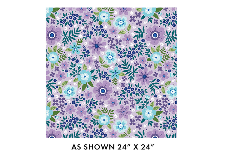 Seaside Garden Lavender 108" Wide - Benartex Designer Fabrics