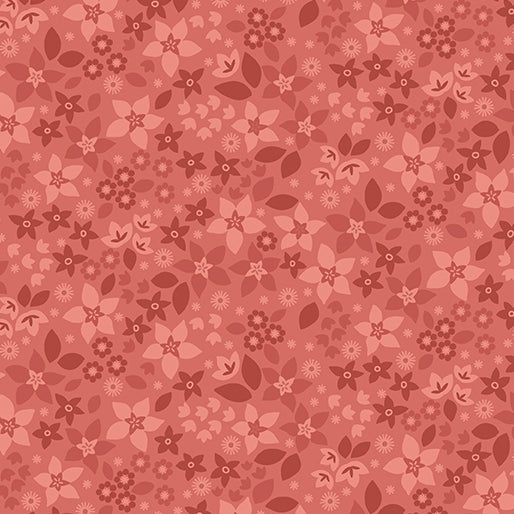 Star Flowers Spiced Cider Holly & Hearth - Benartex Designer Fabrics