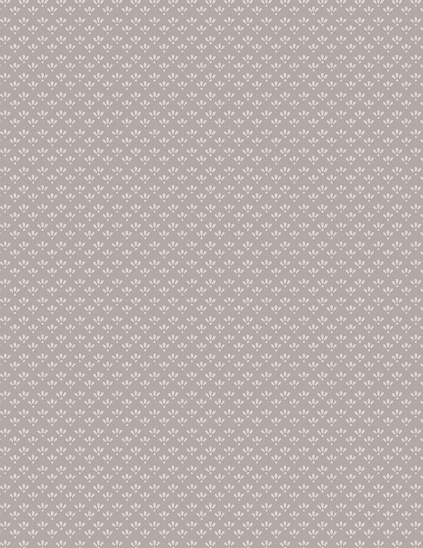 Blackberry Bramble Tiny Floral Light Gray - Wilmington prints