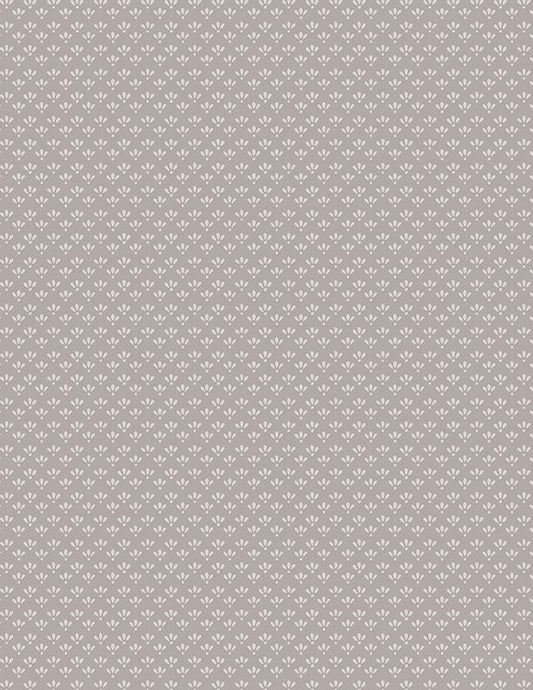 Blackberry Bramble Tiny Floral Light Gray - Wilmington prints