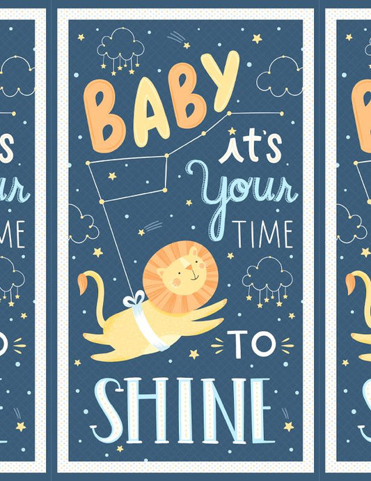 Baby's Adventure Navy Multi Panel - Wilmington Prints