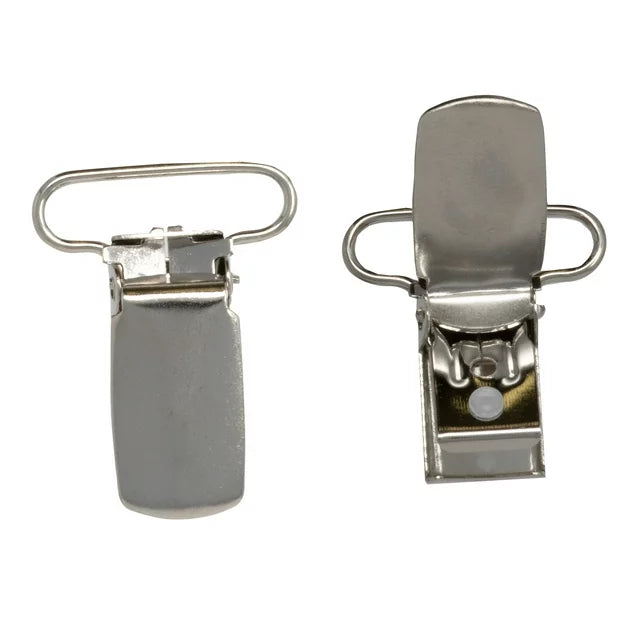 Dritz Suspender/Mitten Nickle Clips 2Pk. Sz.1in
