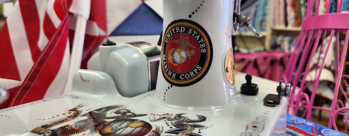 Singer Featherweight 221 Custom US Marine