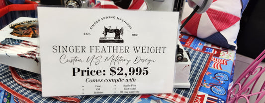 Singer Featherweight 221 Custom US Marine