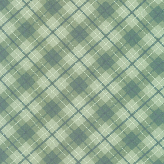Diagonal Plaid Green - Wilmington Prints