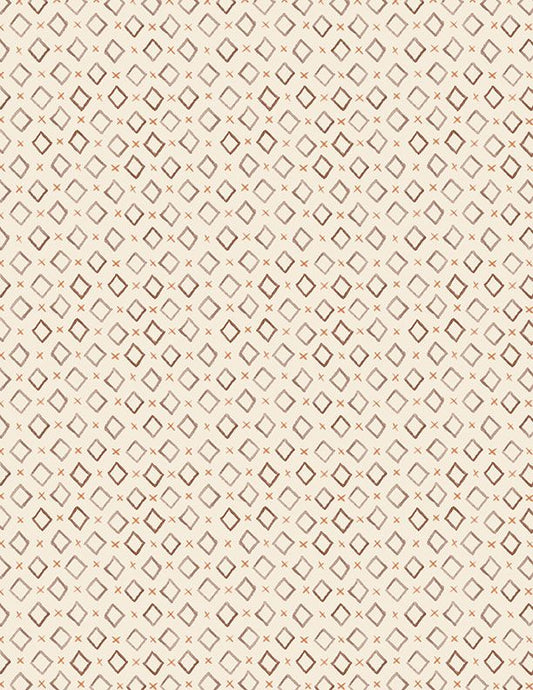 Cocoa Sweet Diamonds All Over Cream Wilmington Prints By Danielle Leone