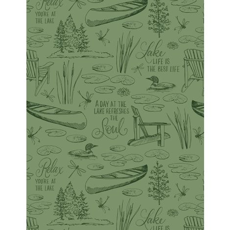 Toile Green - Wilmington Prints