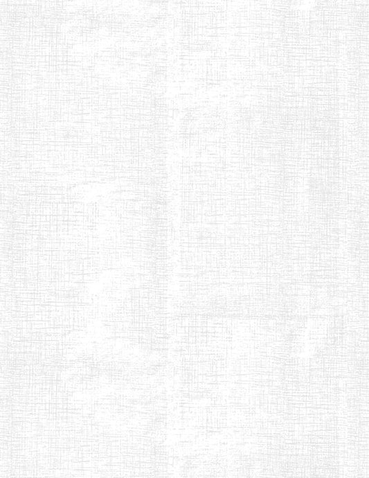 Canvas Texture White on White - Wilmington prints