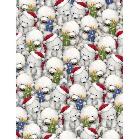 Woodland Gifts Gift Packed Polar Bears By Makiko for Wilmington Prints.