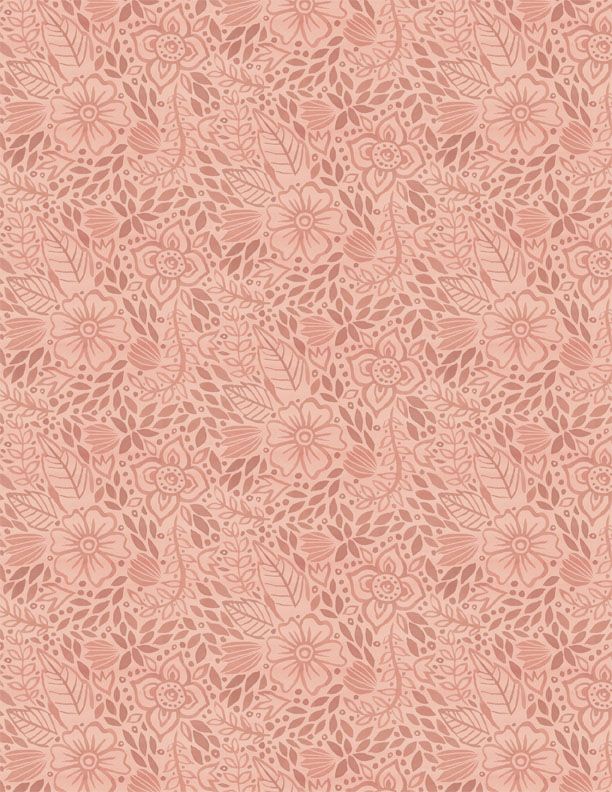 Floralscape Small Floral Pink - Wilmington Prints