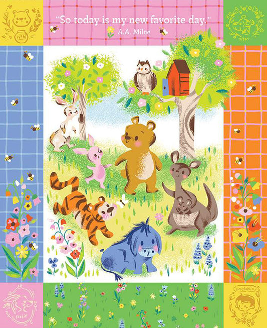 100 Aker Woods May Favorite Day Panel - Riley Blake Designs