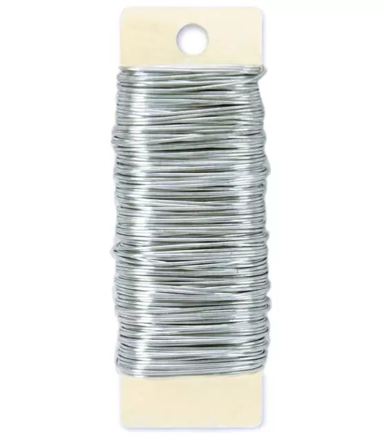 Panacea 22 Gauge Silver Floral Wire