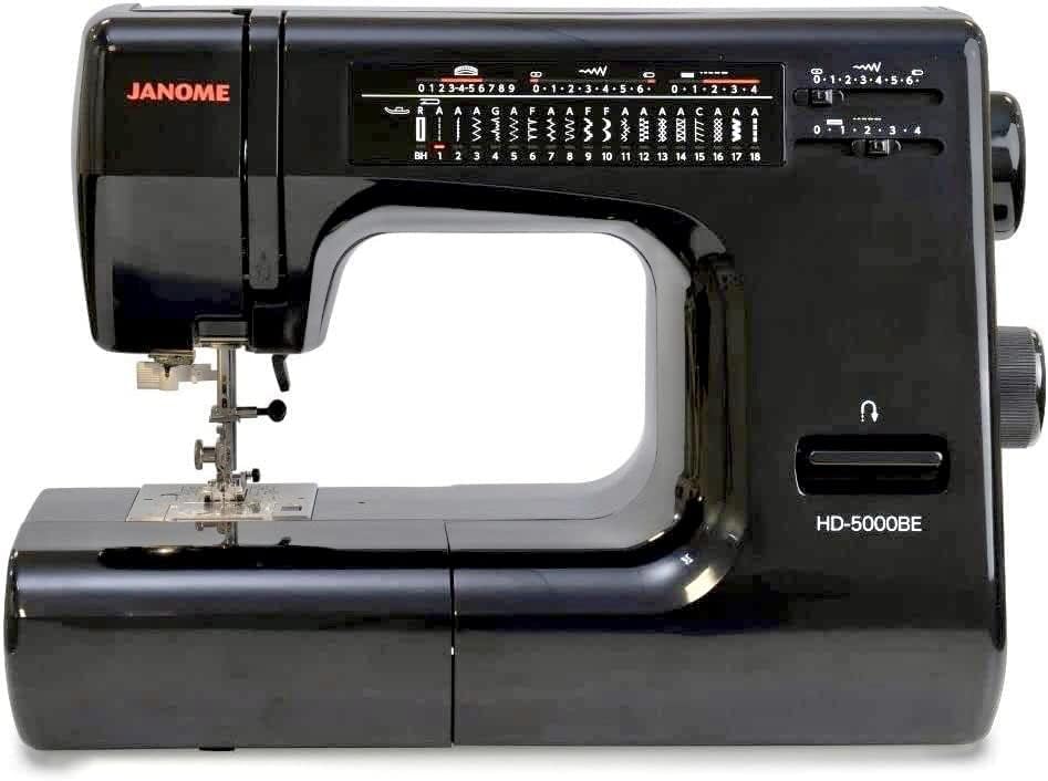 Janome HD-5000 Black Edition Heavy-Duty 18-Stitch Sewing Machine
