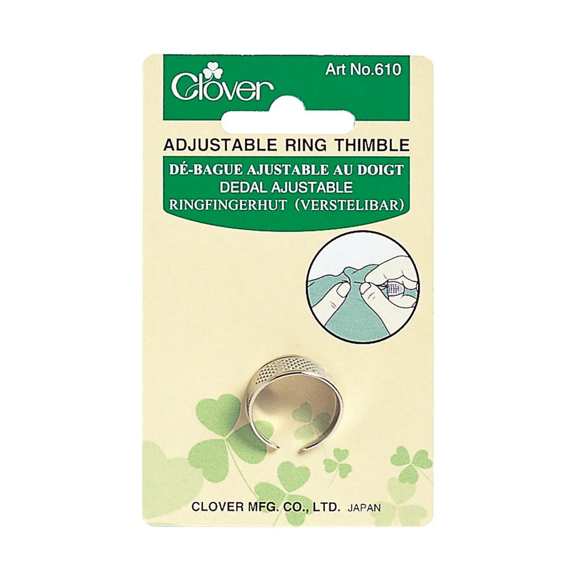 Clover Adjustable Ring Thimble
