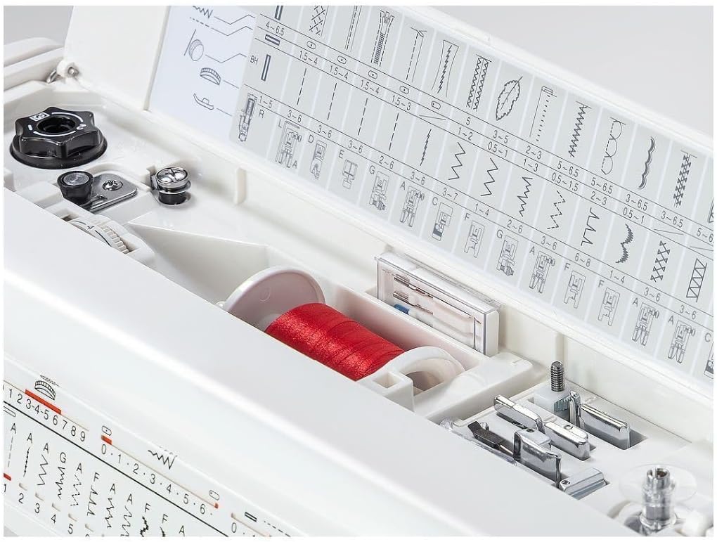 Janome HD5000 Heavy-Duty Mechanical Sewing Machine for Beginners White