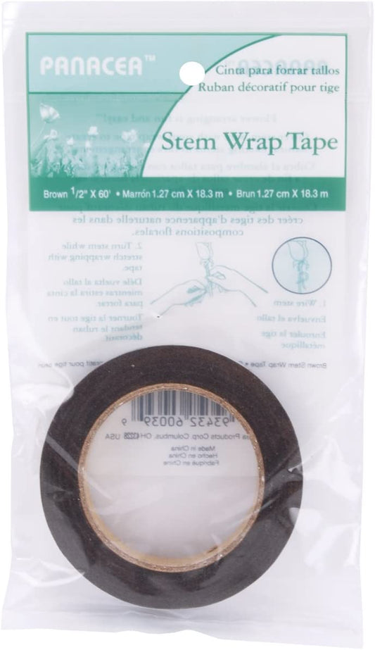 Panacea Stem Wrap Tape 60 Feet/Pkg-Brown