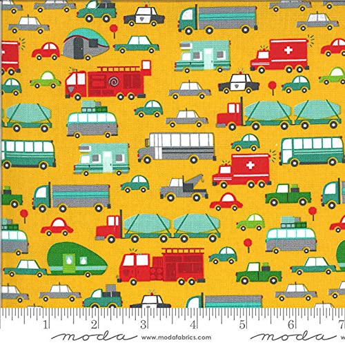 On The Go Beep Beep Backhoe - Moda Fabrics By: Stacy Lest Hsu