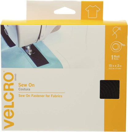 Sew on Velcro 2in Black - Velcro Brand
