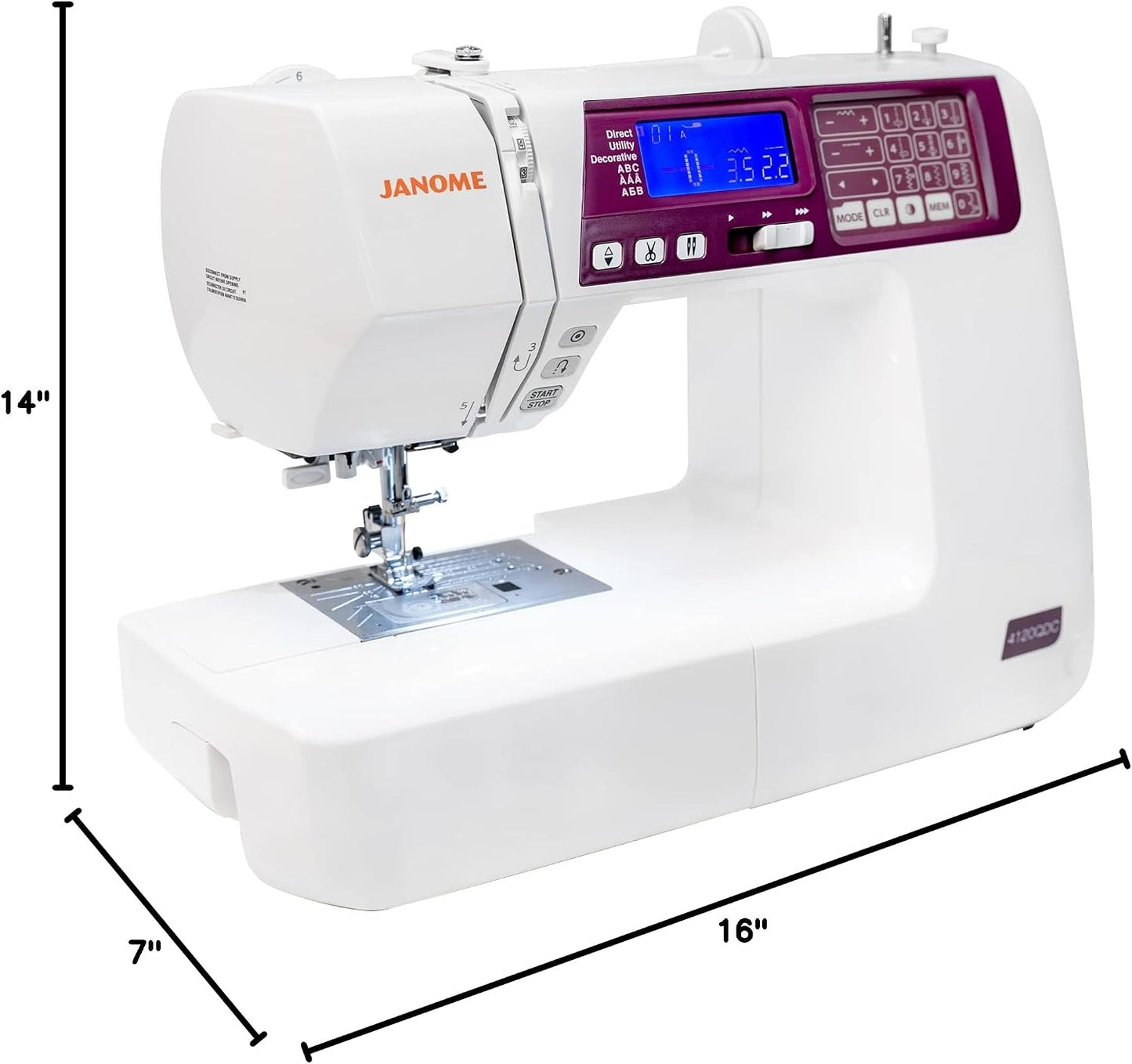 Janome 4120QDC-G Computerized Quilting and Sewing Machine with Bonus Quilt Kit