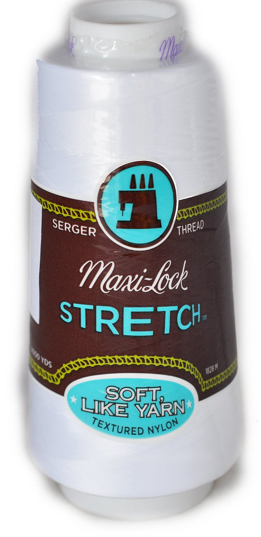 A&E Maxi Stretch White Nylon Texture 2000 Yard Cone