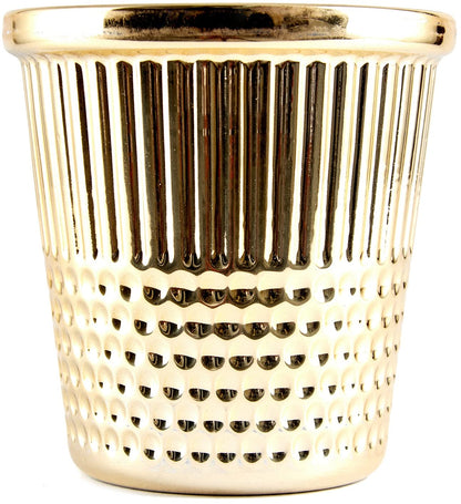 Hemline Gold Thimble Craft Container