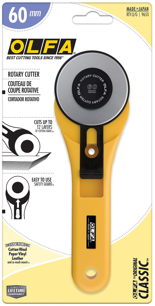 Olfa Straight Handle Rotary Cutter 60mm
