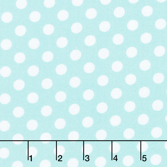 Dots Light Aqua 108" Quilt Backing - Kimberbell & Maywood Studio
