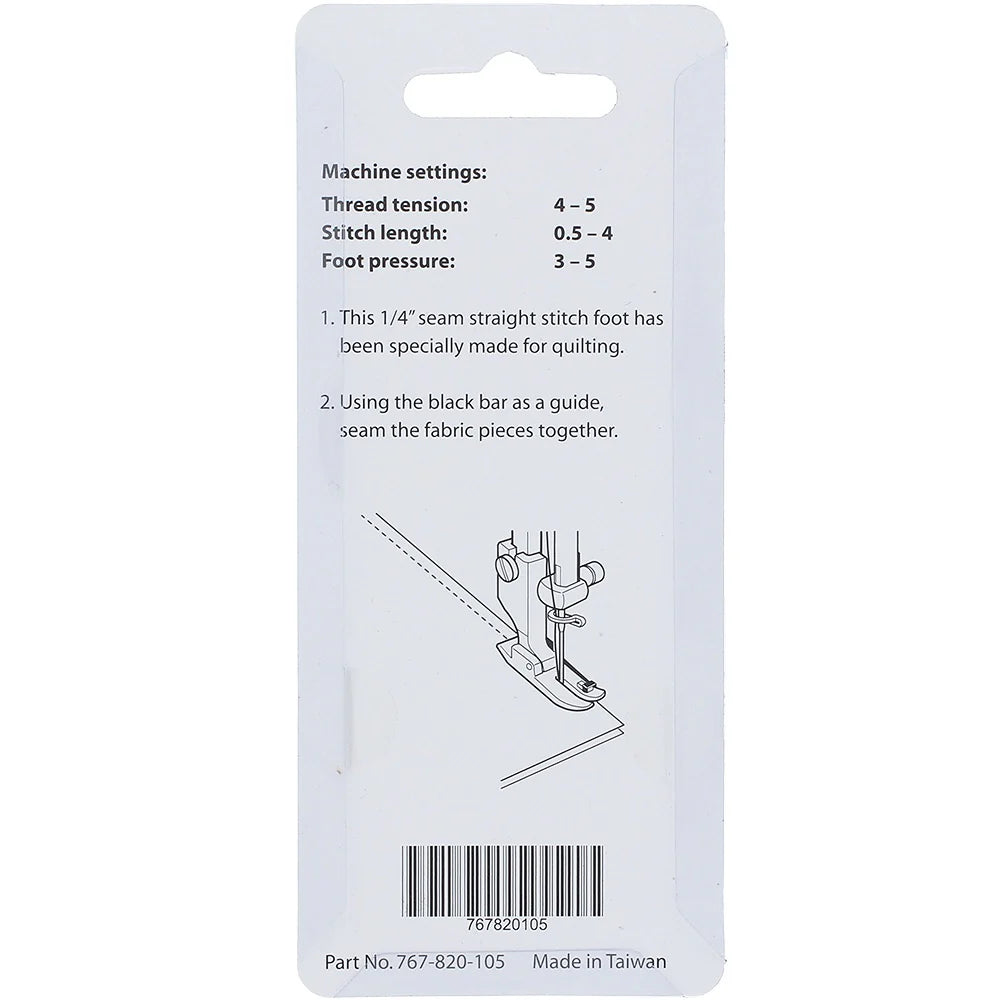 Janome 1/4" Foot w/ Guide High Shank
